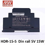 БП MW HDR-15-5 15W 5V 3A на дин рейку