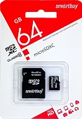 КАРТА ПАМЯТИ MICRO-SD 64Gb Smart Buy Class 10